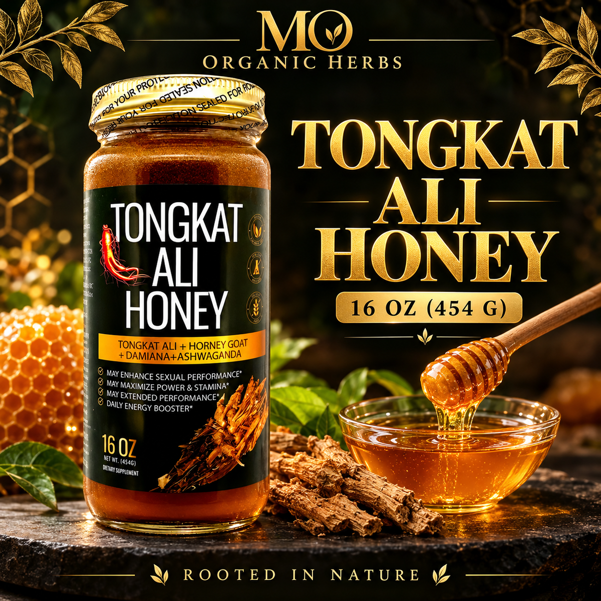 Tongkat Ali Honey Blend – 16 oz